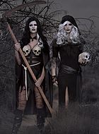 Female Death / Grim Reaper, costume dress, high slit, hood, sash